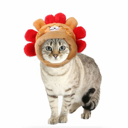 Curly Hair Pet Hat Cat Funny Dress Up Pet Products