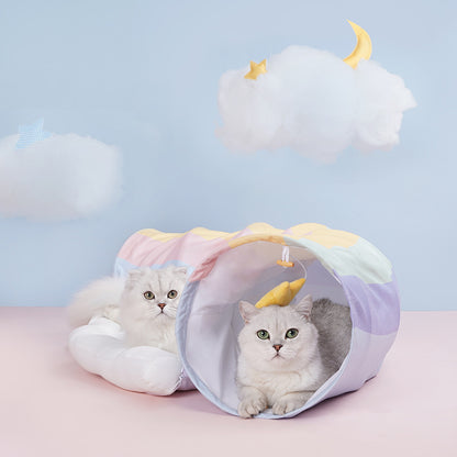 Cat Toy Rainbow cat Tunnel Bed Cat Passageway