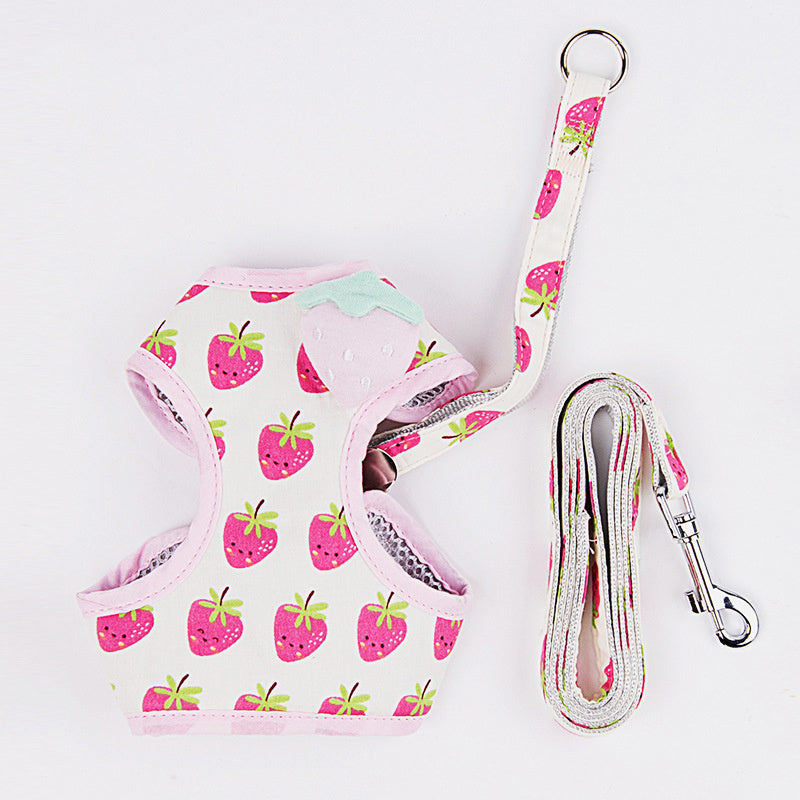 Cat Traction Rope Cute Fruit Anti-Break Away Cat Walking Cat Walking Rope