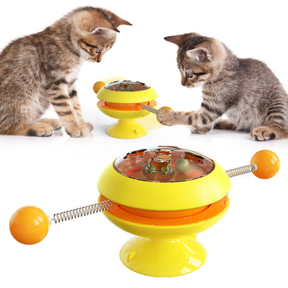 Rotatable Cat Supplies With Catnip Interactive Training Toys