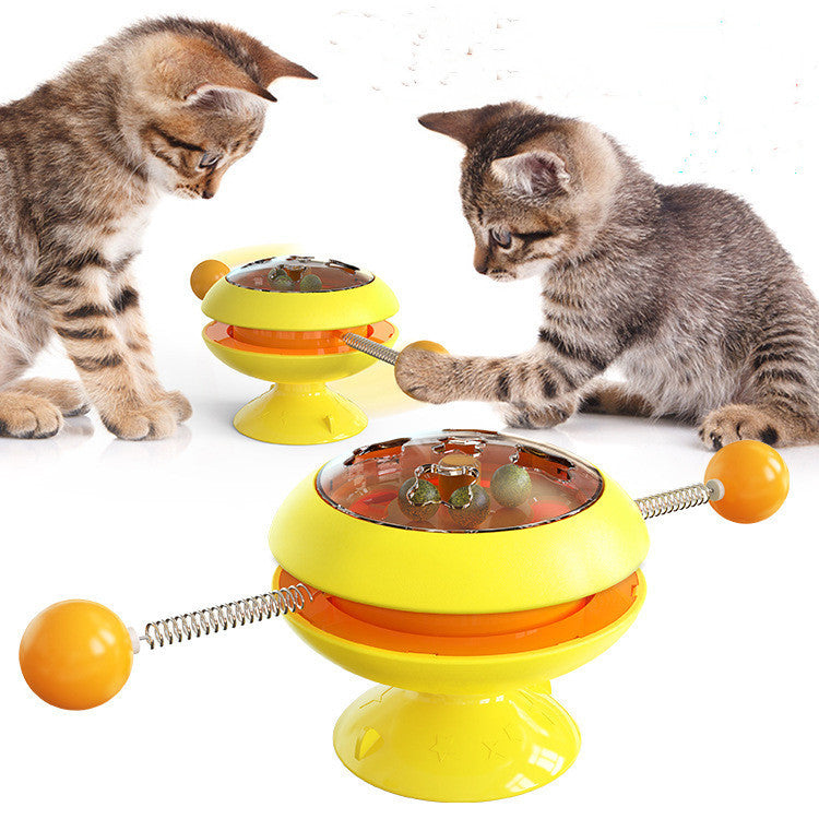 Rotatable Cat Supplies With Catnip Interactive Training Toys