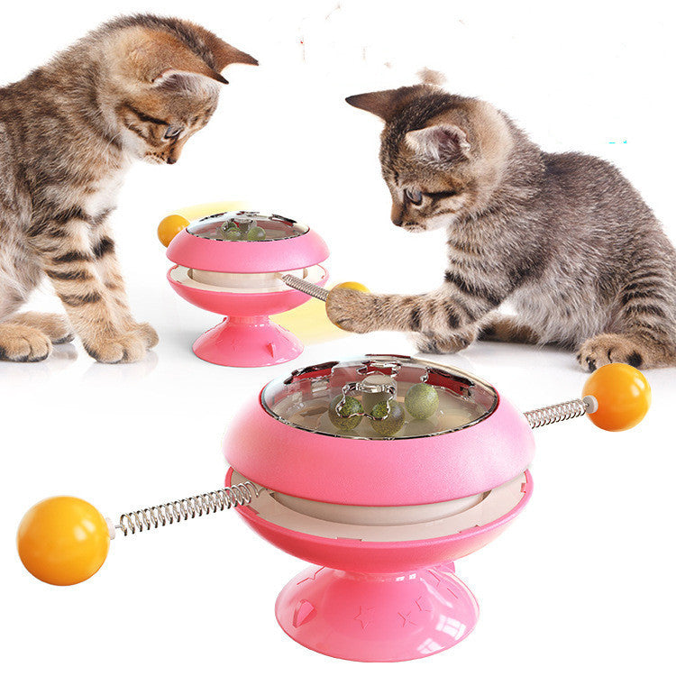 Rotatable Cat Supplies With Catnip Interactive Training Toys