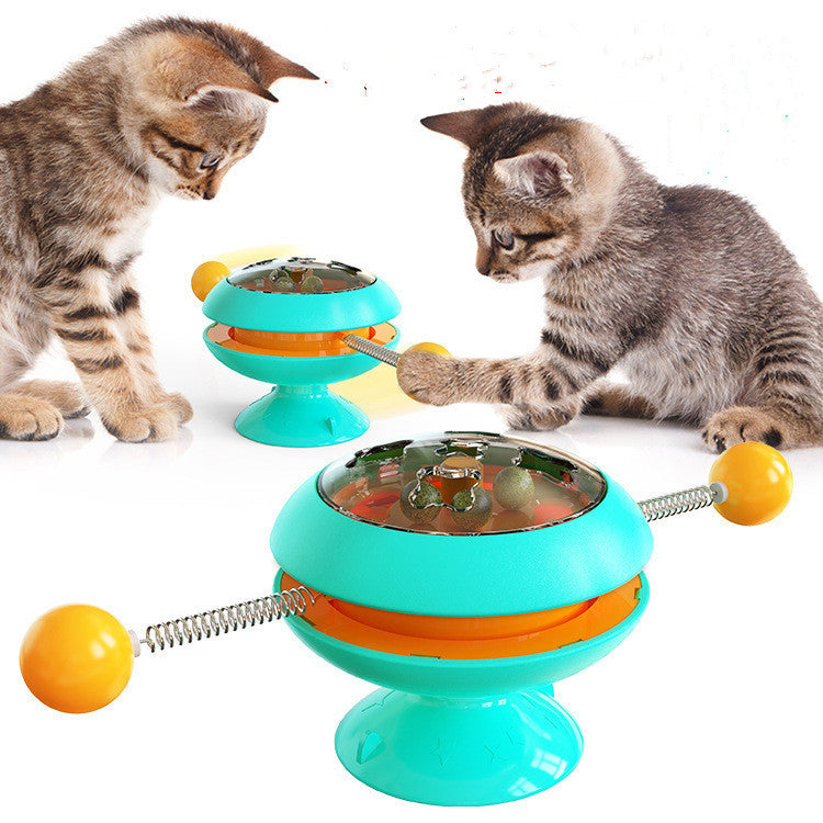 Rotatable Cat Supplies With Catnip Interactive Training Toys