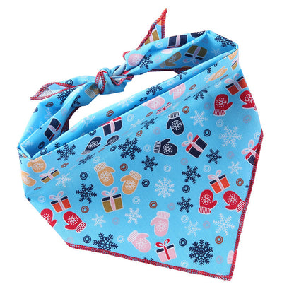 Adjustable Dog Bandana Cotton Pet Neckerchief Cat Triangle Scarf