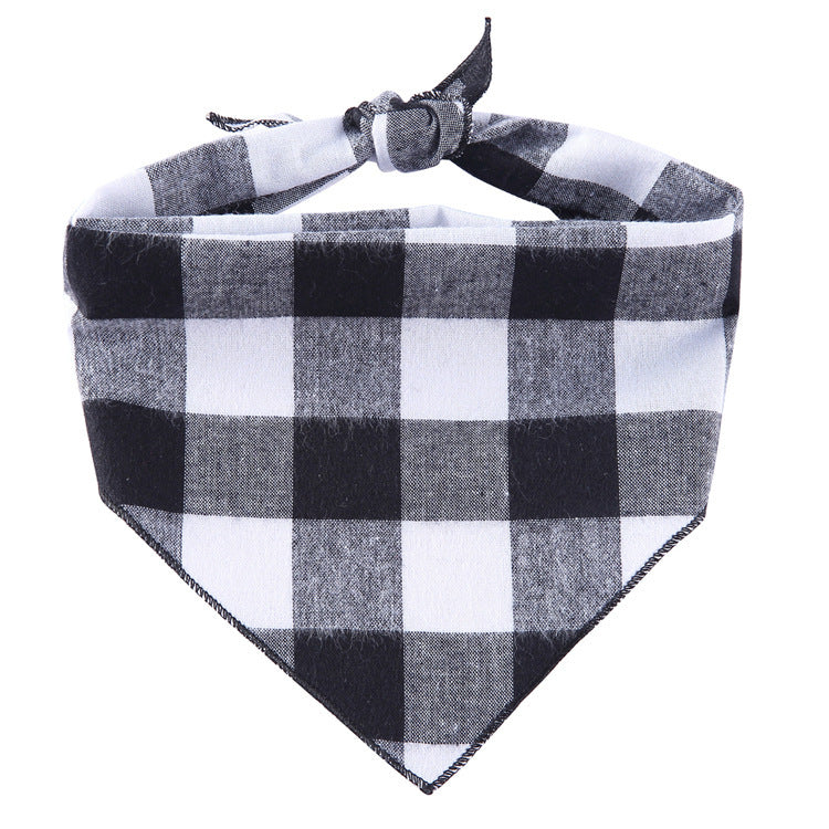 Adjustable Dog Bandana Cotton Pet Neckerchief Cat Triangle Scarf