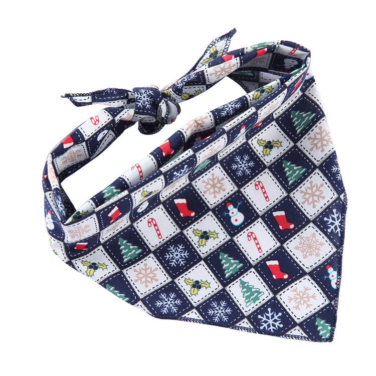 Adjustable Dog Bandana Cotton Pet Neckerchief Cat Triangle Scarf