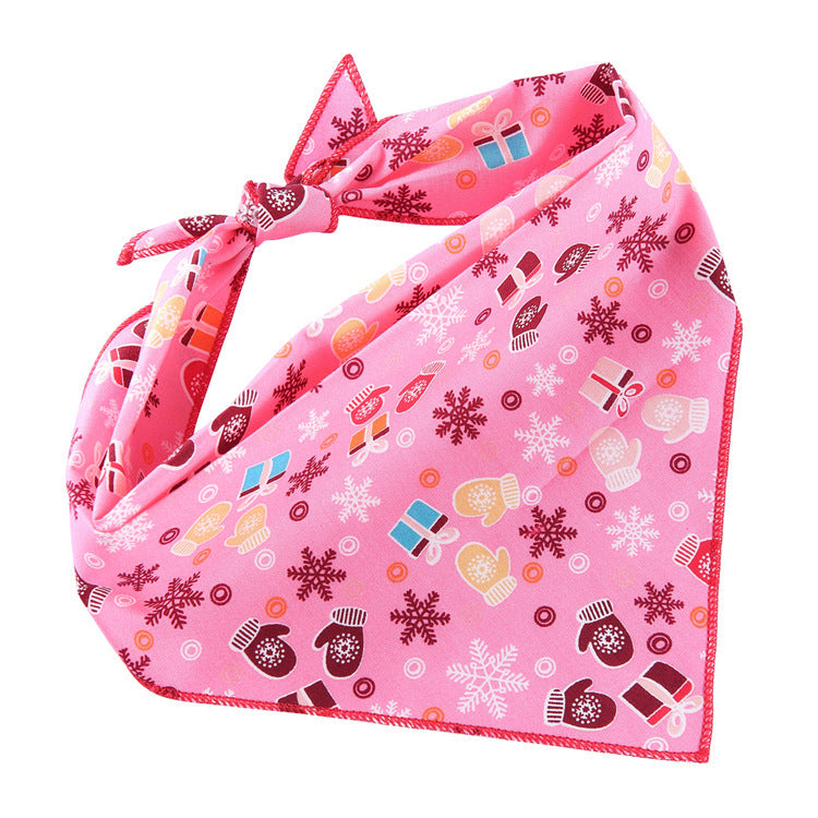 Adjustable Dog Bandana Cotton Pet Neckerchief Cat Triangle Scarf