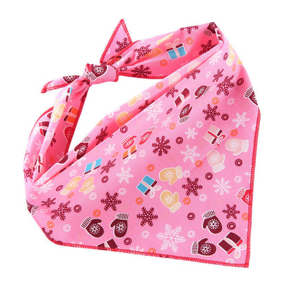 Adjustable Dog Bandana Cotton Pet Neckerchief Cat Triangle Scarf