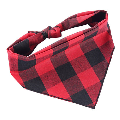 Adjustable Dog Bandana Cotton Pet Neckerchief Cat Triangle Scarf