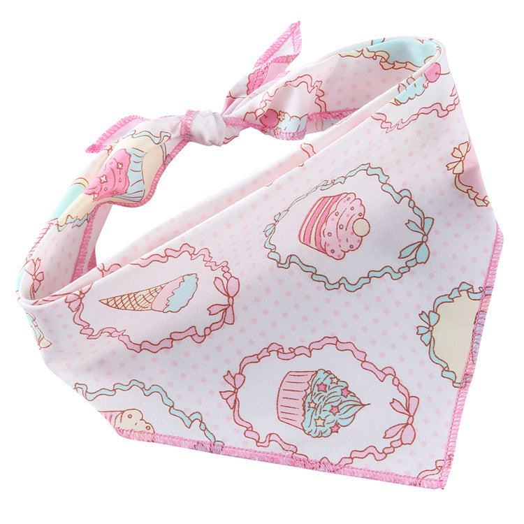 Adjustable Dog Bandana Cotton Pet Neckerchief Cat Triangle Scarf