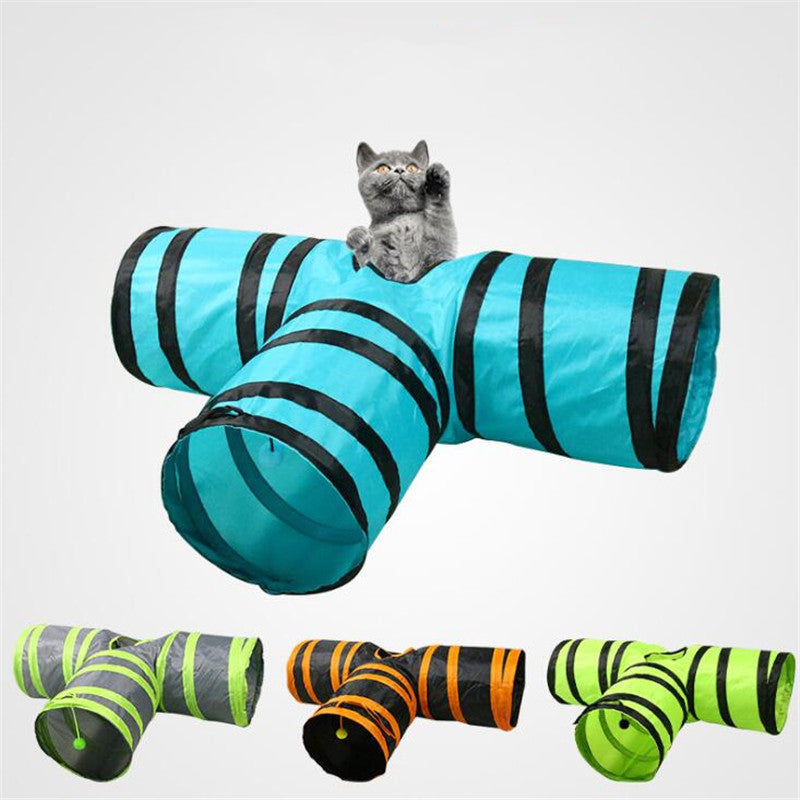 Collapsible cat tunnel