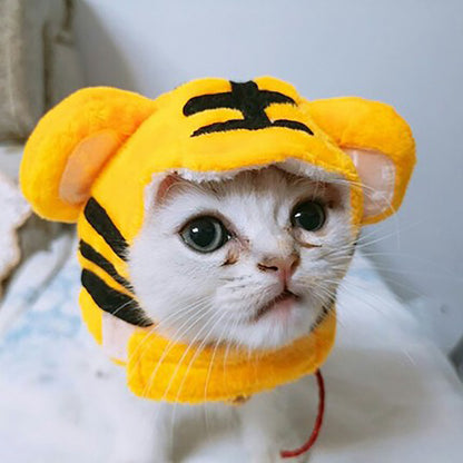 Curly Hair Pet Hat Cat Funny Dress Up Pet Products