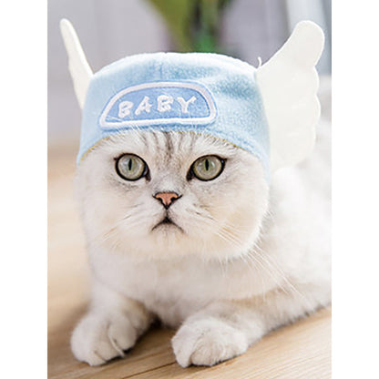 Curly Hair Pet Hat Cat Funny Dress Up Pet Products