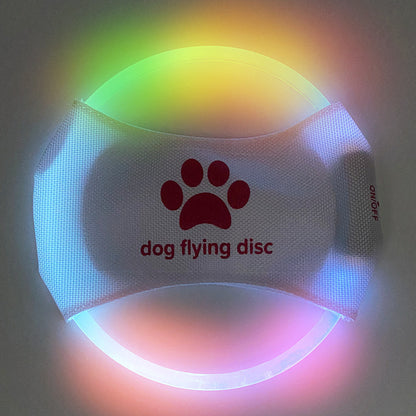 Dog Flying Discs Light Glowing LED LuminousTrainning