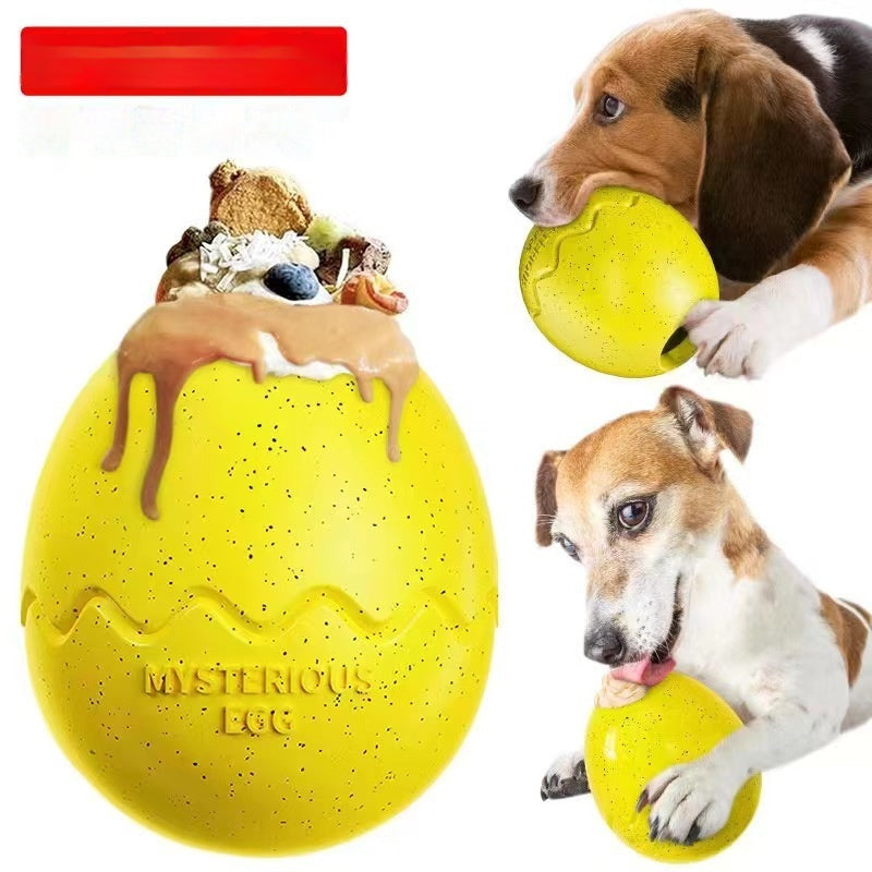 Dog Slow Food Bite-resistant Leakage Food Feeder Dinosaur Egg Bite Dog Toy