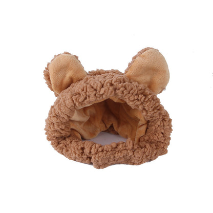 Curly Hair Pet Hat Cat Funny Dress Up Pet Products